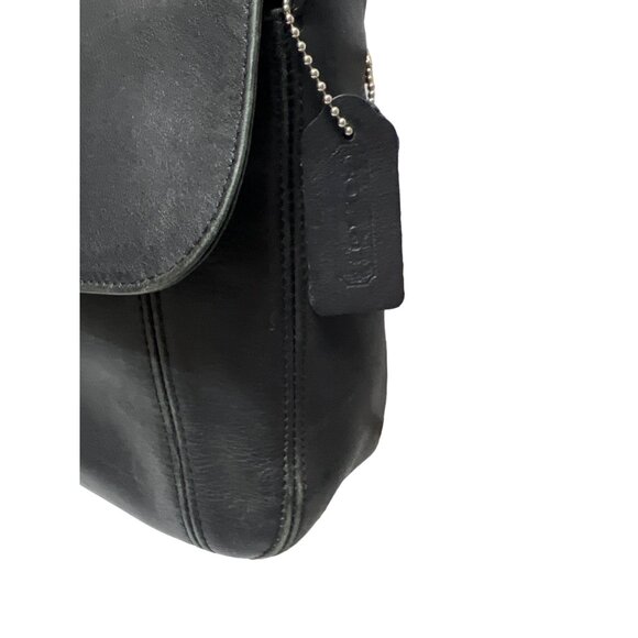 Coach Vintage Black Leather Lexington Flap Crossbody 4185 - Picture 4 of 11